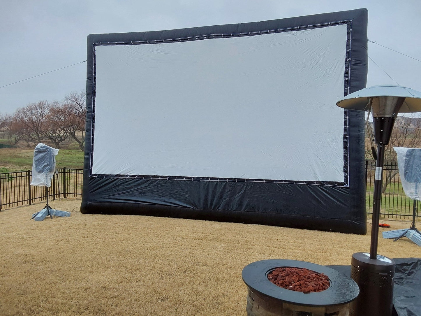 20 Foot Inflatable Screen Rental – Live Sports Events & Watch Parties - Backyard Movie Theater