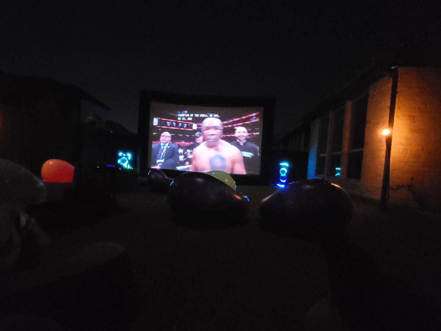 20 Foot Inflatable Screen Rental – Live Sports Events & Watch Parties - Backyard Movie Theater