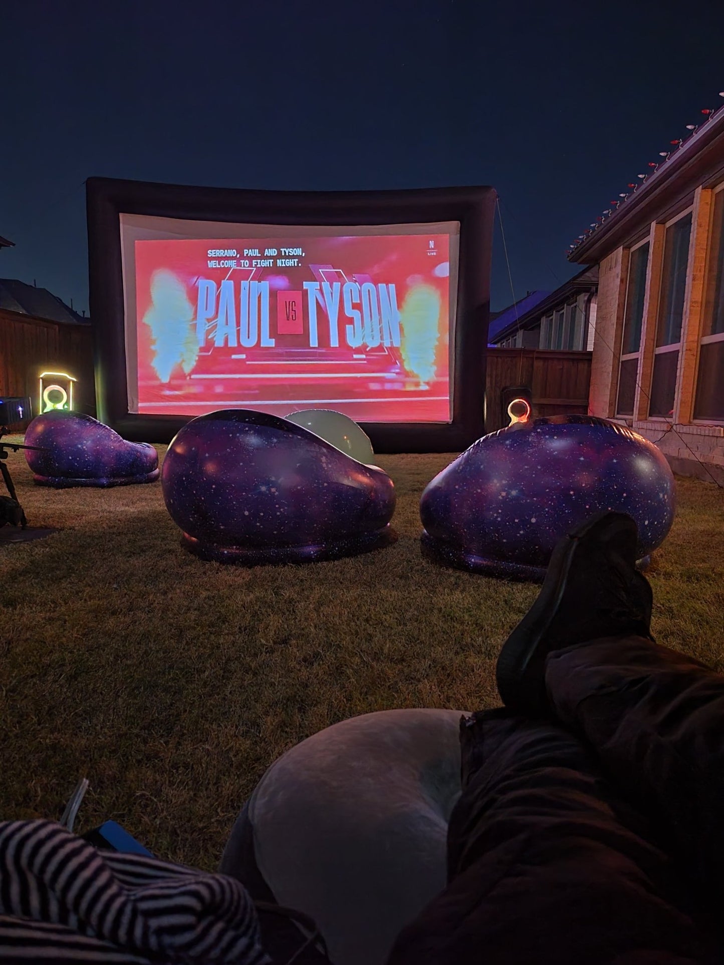20 Foot Inflatable Screen Rental – Live Sports Events & Watch Parties - Backyard Movie Theater