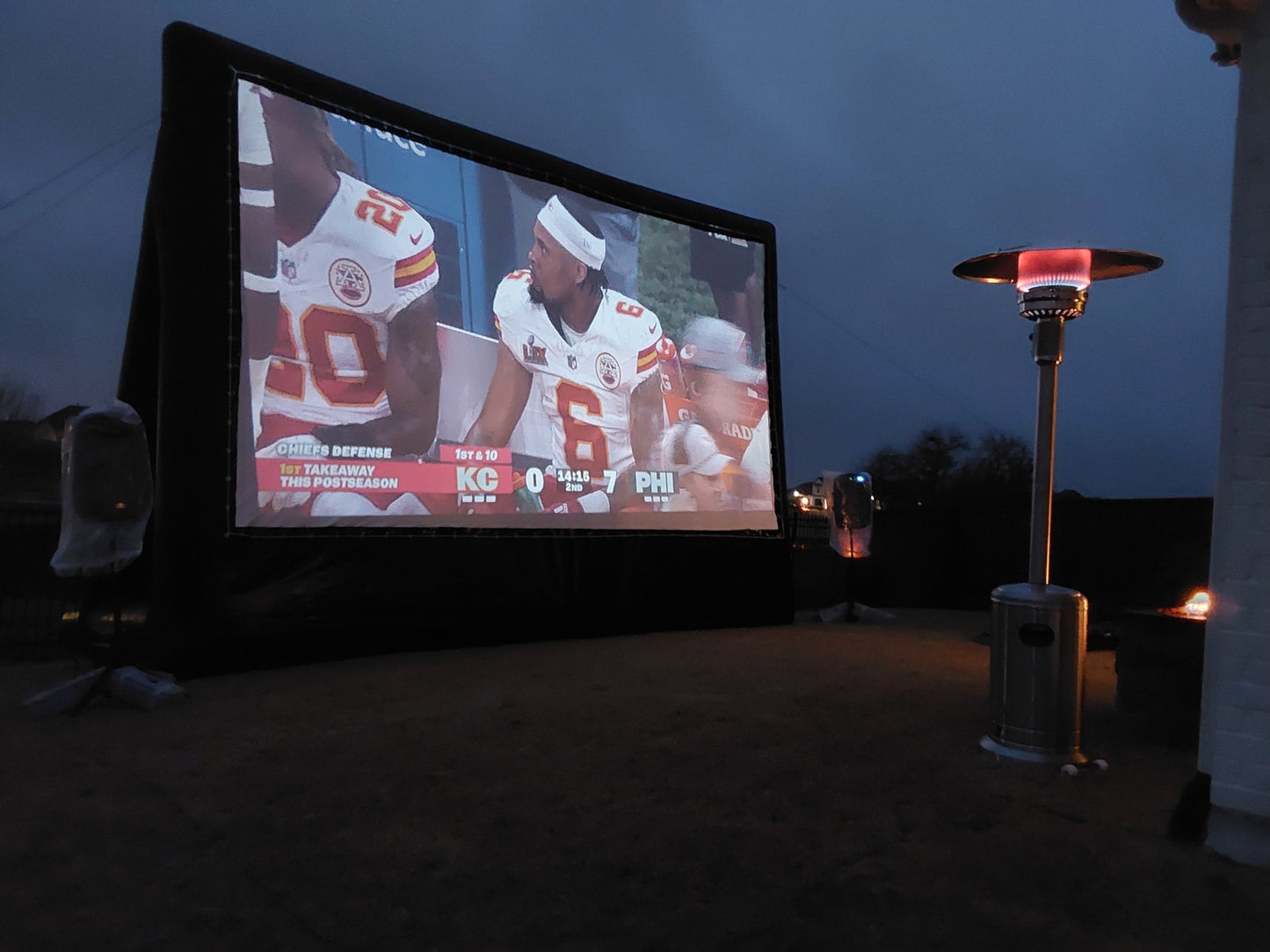 20 Foot Inflatable Screen Rental – Live Sports Events & Watch Parties - Backyard Movie Theater