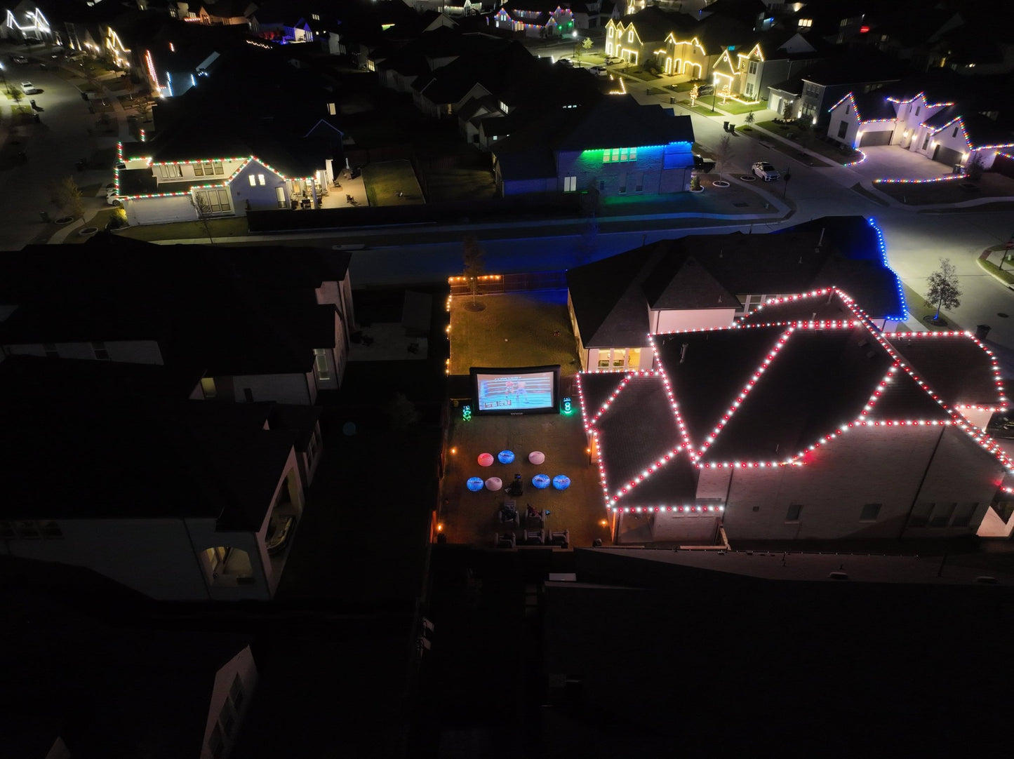 20 Foot Inflatable Screen Rental – Live Sports Events & Watch Parties - Backyard Movie Theater