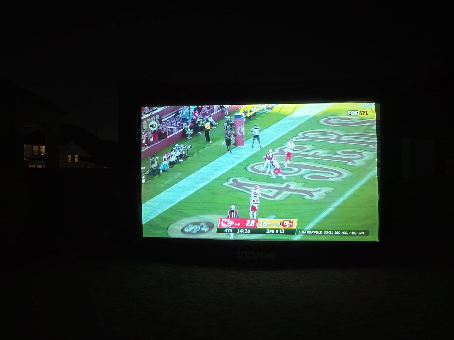 20 Foot Inflatable Screen Rental – Live Sports Events & Watch Parties - Backyard Movie Theater