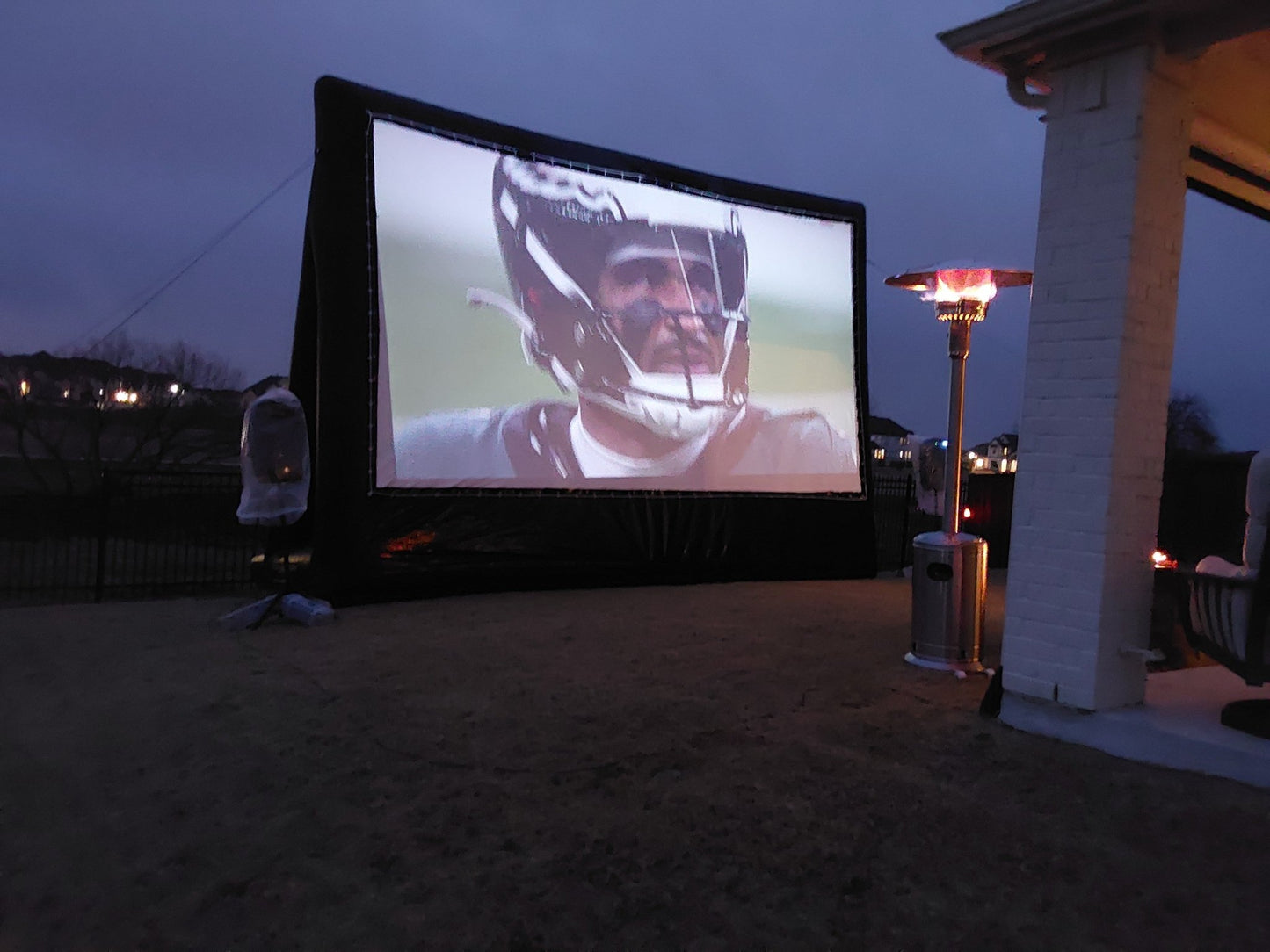 20 Foot Inflatable Screen Rental – Live Sports Events & Watch Parties - Backyard Movie Theater