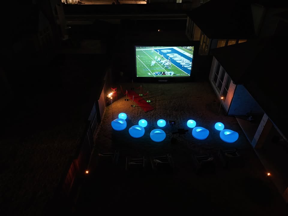 20 Foot Inflatable Screen Rental – Live Sports Events & Watch Parties - Backyard Movie Theater