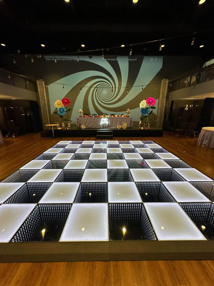 LED Dance Floors - Backyard Movie Theater