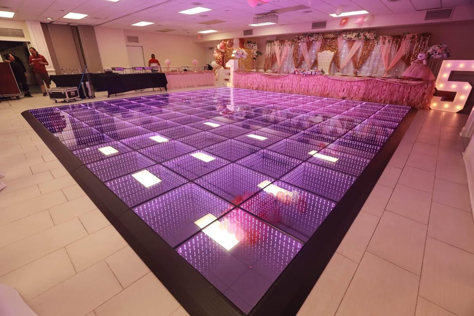 LED Dance Floors - Backyard Movie Theater