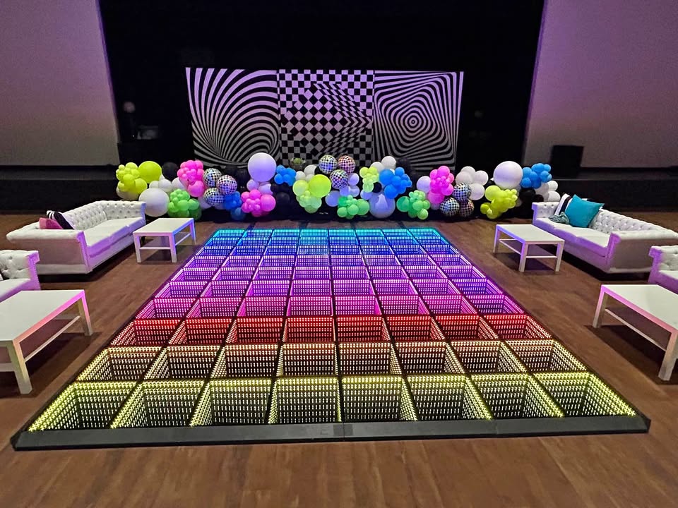 LED Dance Floors - Backyard Movie Theater