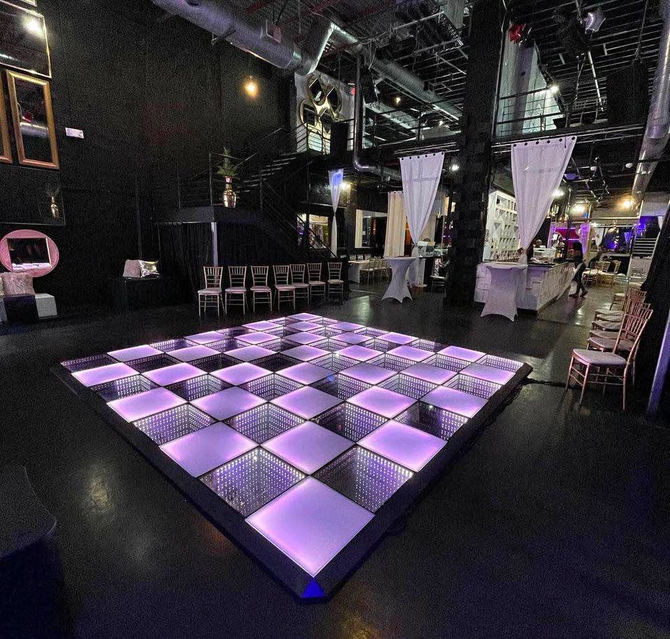 LED Dance Floors - Backyard Movie Theater
