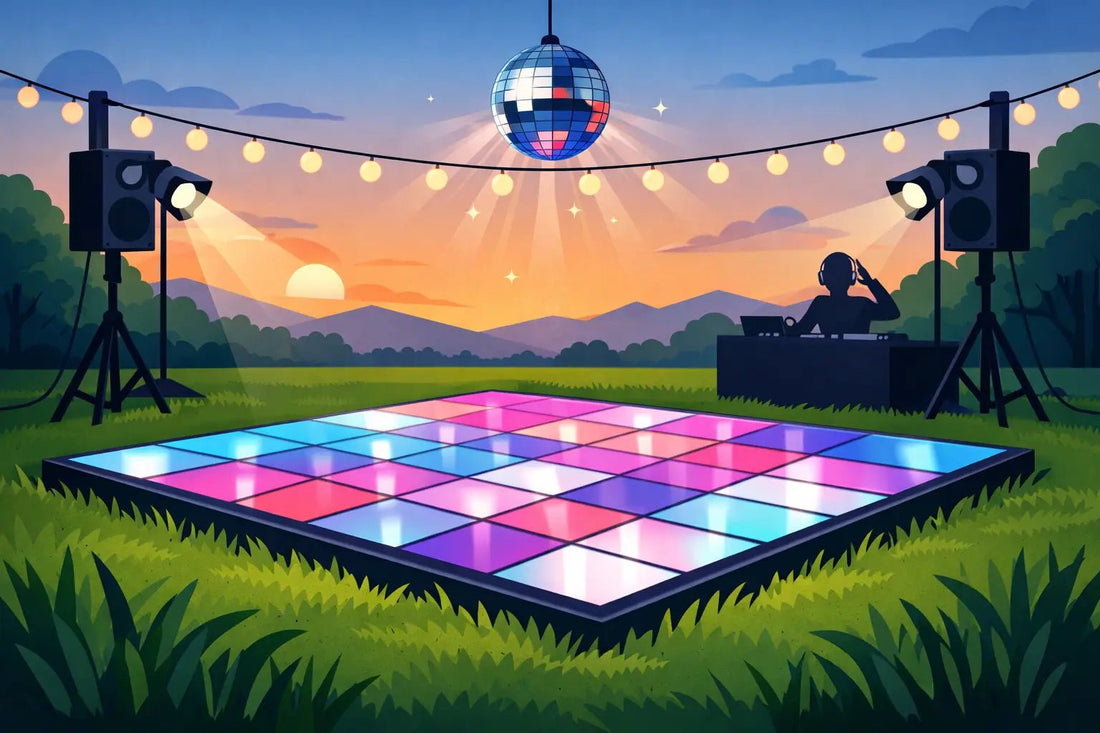 Can LED Dance Floors Go on Grass? - Backyard Movie Theater