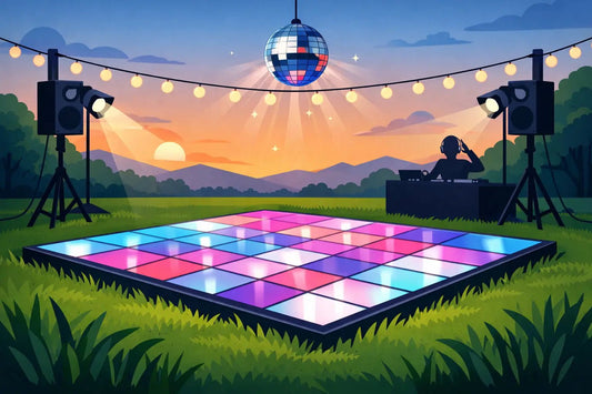 Can LED Dance Floors Go on Grass? - Backyard Movie Theater