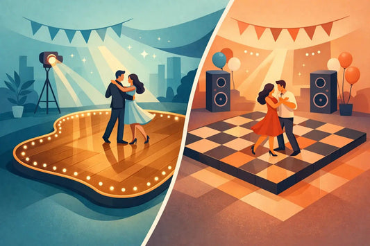 Custom Dance Floor Versus Standard Sizes - Backyard Movie Theater