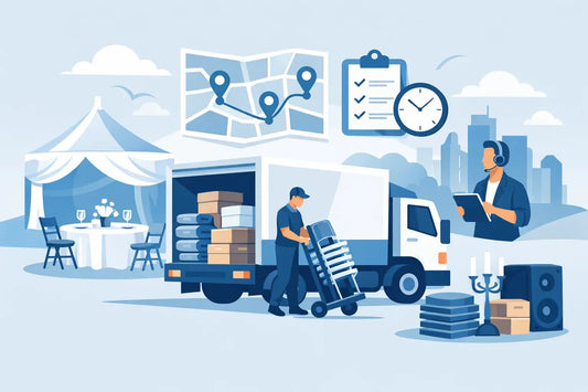 Guide to Event Rental Delivery Logistics - Backyard Movie Theater