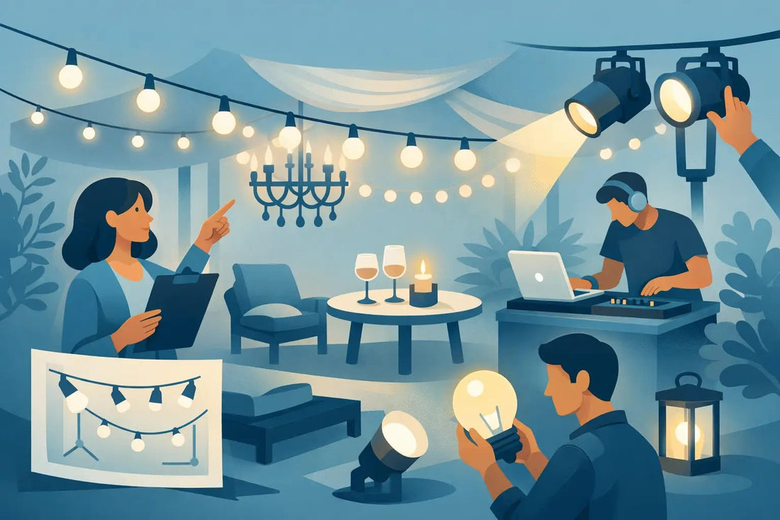 Guide to Planning Private Party Lighting - Backyard Movie Theater