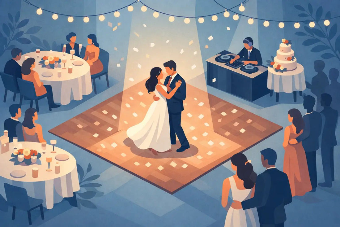 Guide to Wedding Reception Dance Floor Placement - Backyard Movie Theater