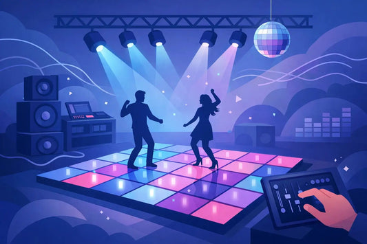 How LED Dance Floor Packages Work - Backyard Movie Theater