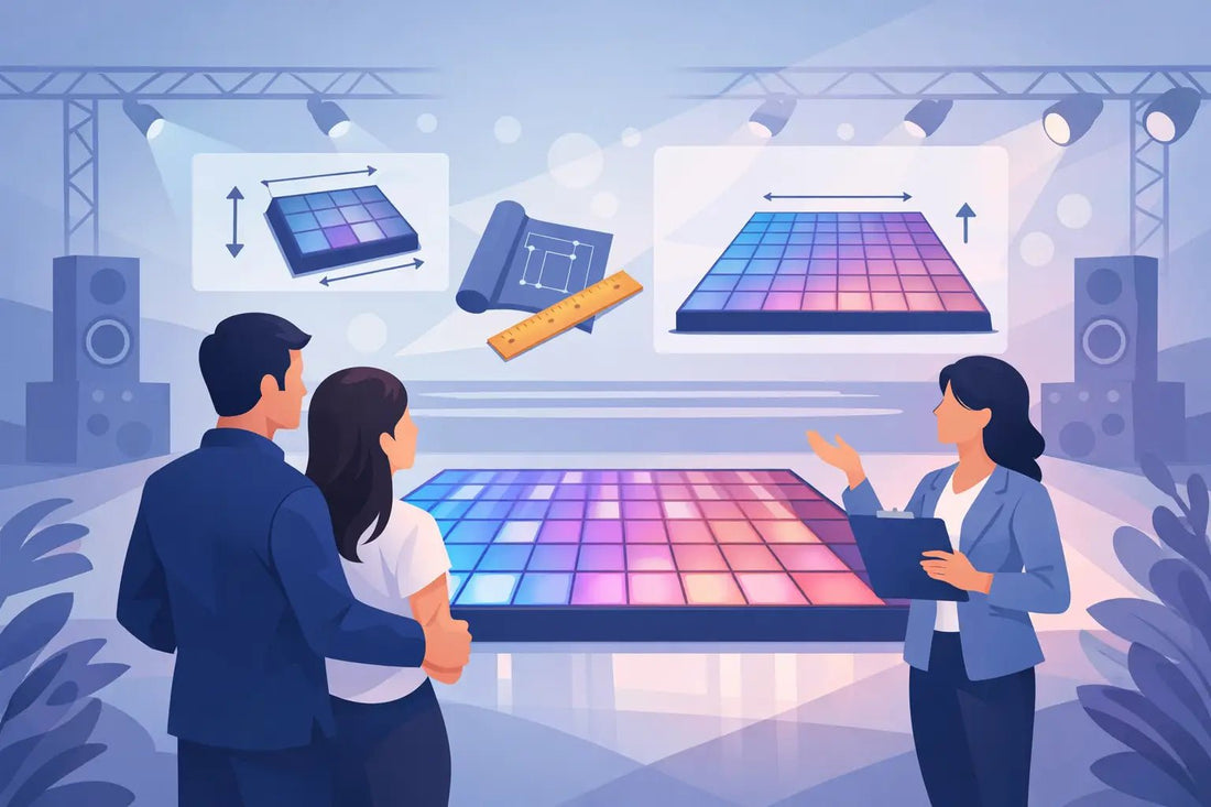 How to Choose LED Dance Floor Size for Events - Backyard Movie Theater