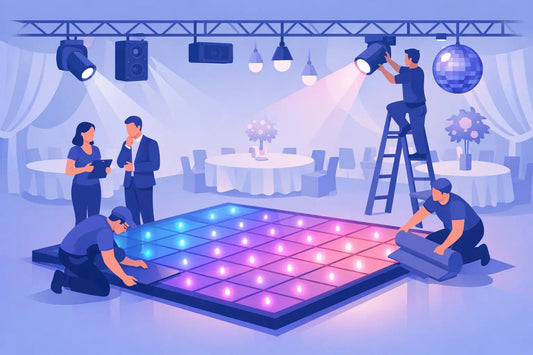 How to Prepare a Venue for an LED Dance Floor - Backyard Movie Theater