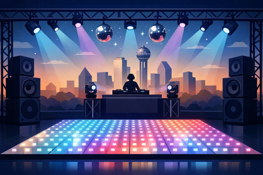 LED Dance Floor Package Review for North Dallas - Backyard Movie Theater