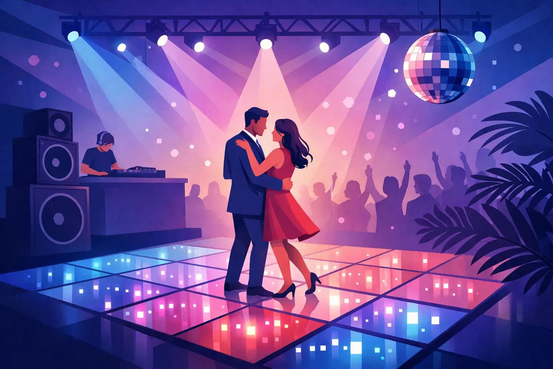LED Dance Floor Rental Done Right - Backyard Movie Theater