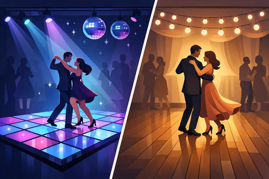 LED Dance Floor vs Traditional Dance Floor - Backyard Movie Theater