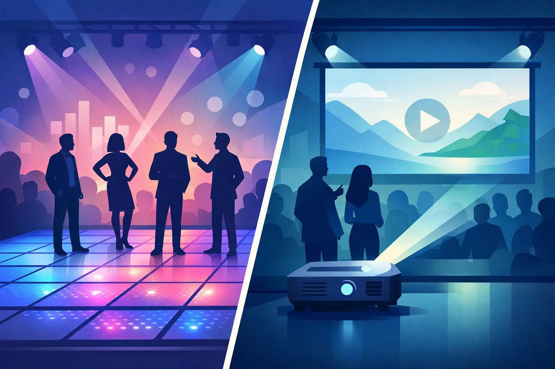 LED Floor Versus Projection: Which Wins Events? - Backyard Movie Theater