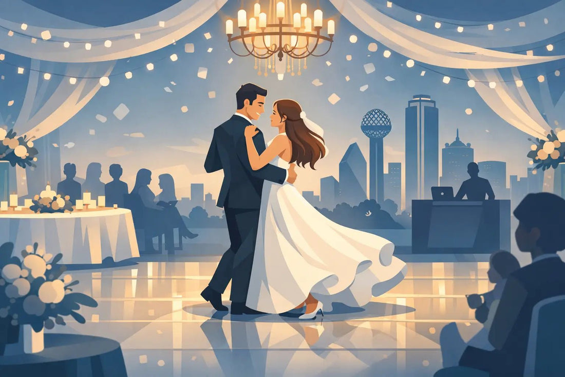 North Dallas Wedding Dance Floor That Wows - Backyard Movie Theater
