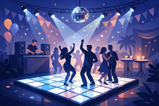 Prosper Party Dance Floor Rental That Pops - Backyard Movie Theater
