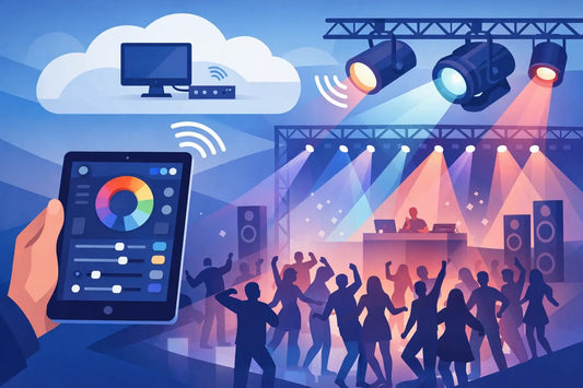 Remote Lighting Control for Events That Fill Floors - Backyard Movie Theater