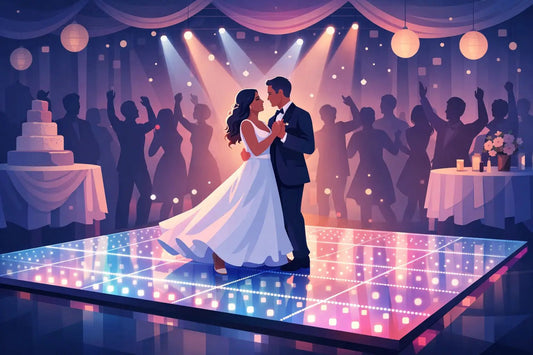 Wedding LED Floor Rental That Packs the Dance Floor - Backyard Movie Theater