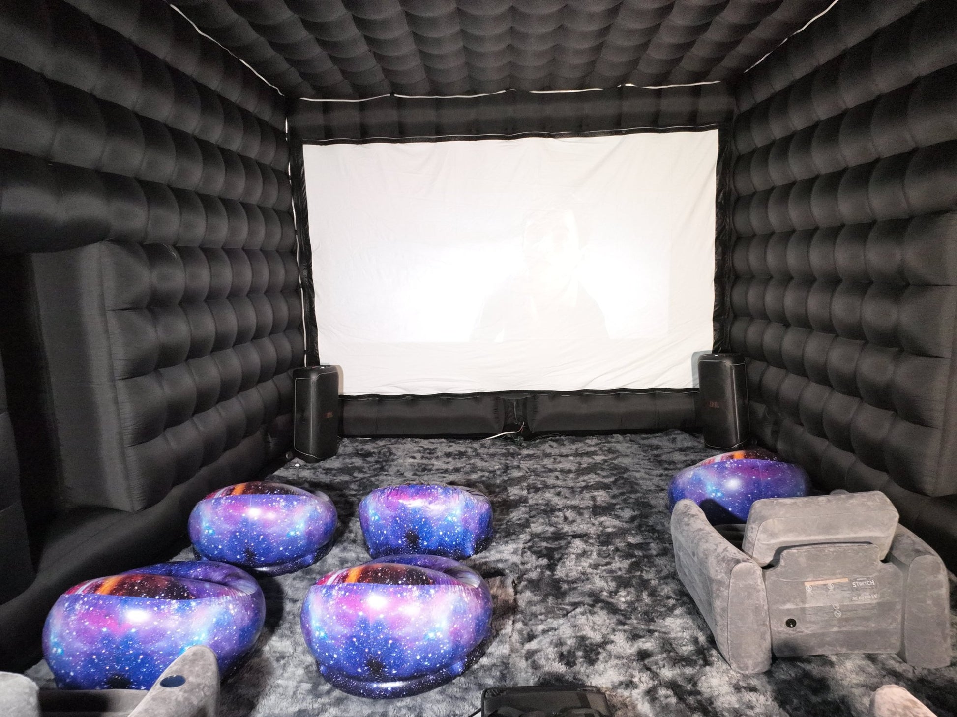 20 Foot Inflatable Screen Rental – Live Sports Events & Watch Parties - Backyard Movie Theater