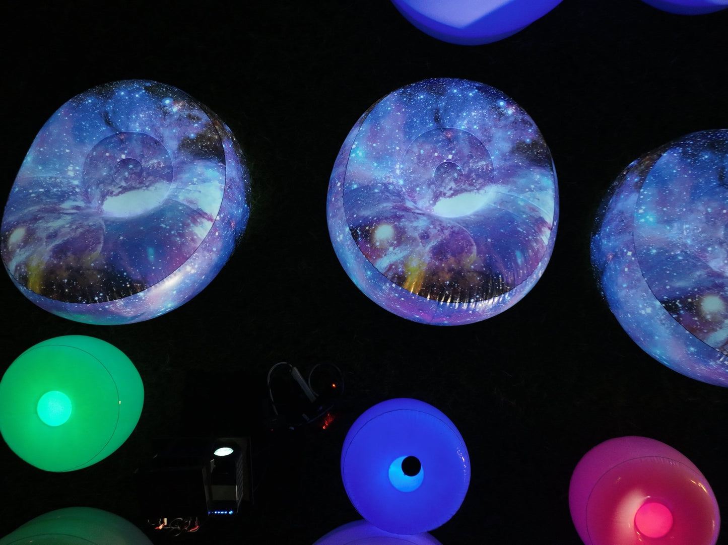LED lit Galaxy Chair (1 Qty.) - Backyard Movie Theater