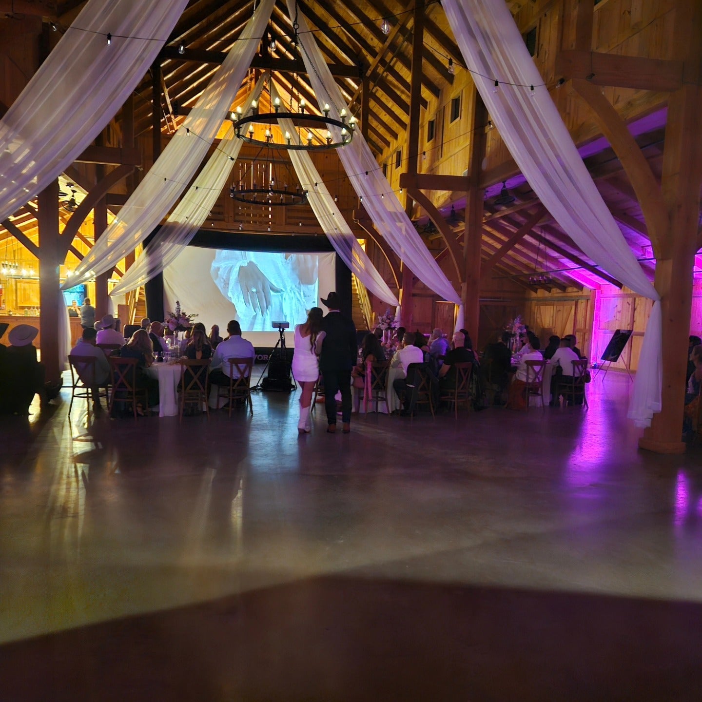 Special Events - Wedding Receptions ✨ A Cinematic Celebration: Relive Your Wedding Day in Style - Backyard Movie Theater