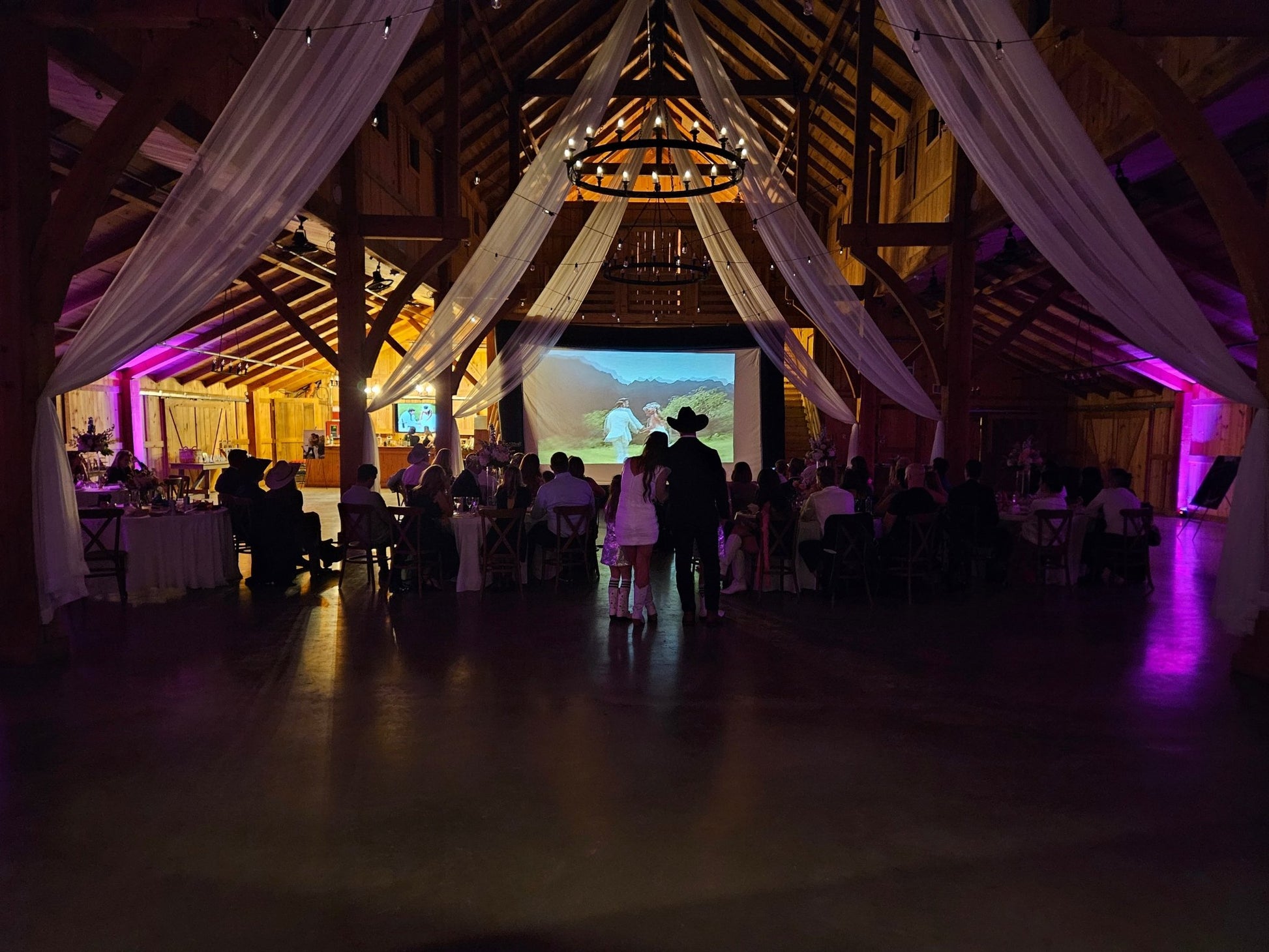 Special Events - Wedding Receptions ✨ A Cinematic Celebration: Relive Your Wedding Day in Style - Backyard Movie Theater